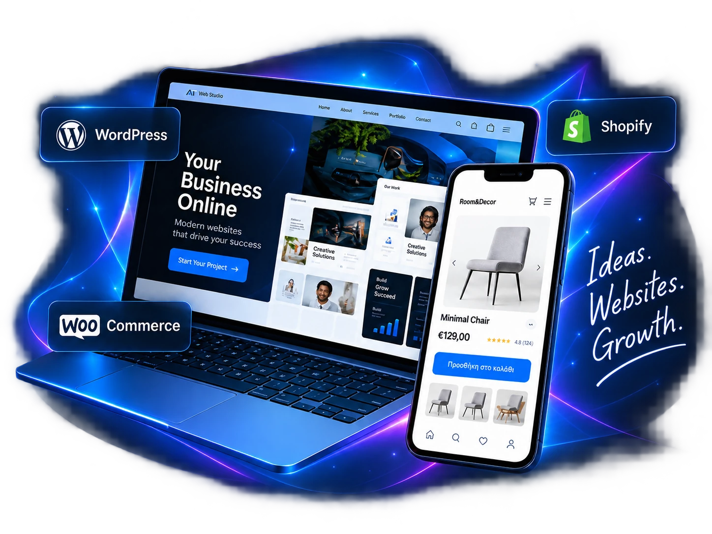 AT Web Studio — web design, e-commerce και digital growth